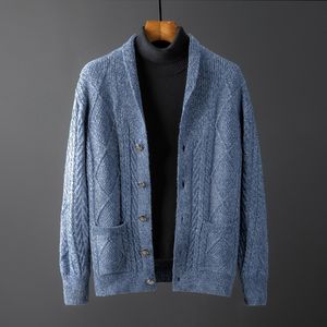 Men's Sweaters Arrival Fashion Sweater Spring Autumn Men Casual Cardigan Jacket Computer Knitted Size M L XL 230822