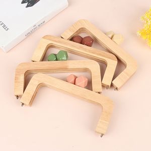 Bag Parts Accessories 20Cm Nature With Candy Resin Big Ball Clasp Solid Wood Material Wooden Purse Frame Screws Inside Wood Bag Handle Frame Purse 230822