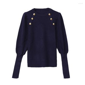 Maglioni femminili di buona qualità Trote inferiori per tutta la partita DECINT a manica lunga Spring Shirt Autumn Knit Office Lady Sweater 4 Colori Sy2463