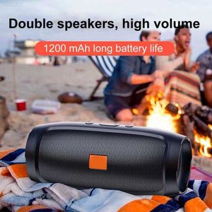 Portabla högtalare Nya Bluetooth -högtalarkolonn Stereo HiFi Tung bas trådlös Soundbar Subwoof Högtalare Stöd AUX TF Card FM Radio Y2212 L230822