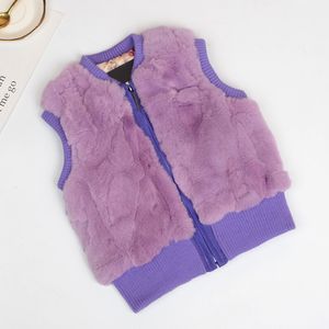 Feminino furshehehe vendendo crianças adultos adultos espessos reais rex coelho colete de coelho outono de inverno gilets de gilets de moda 230822