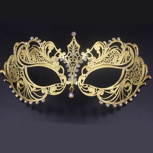 Party Masks Beautiful Phantom Opera Masquerade Mask Black Gold White Female Metal Venetian Silver MACKA Wedding Ball 230821