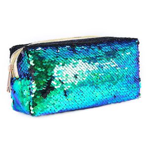 Giocattoli per l'apprendimento 1 pz Astuccio per matite Kawaii Sirena con paillettes Estuches Astuccio per matite per la scuola Astuccio per matite Materiale scolastico di cancelleria