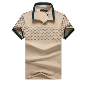 Новая мода Лондон Англия Рубашки Полос Мужские Дизайнеры Поло Рубашки Хай-стрит в вышиваем