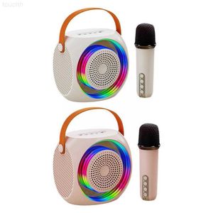 Lautsprecher mini tragbare Bluetooth -Lautsprecher Wireless für und Kinder mit LED Home Party Karaoke -Unterstützung Karte/US R230621 L230822