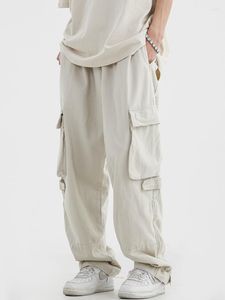 Herrenhose Harem Cargo Männer Hip Hop Solid lose Hosen Männlich Vintage Japanische Streetwear Casual Style Pocket Pantalons