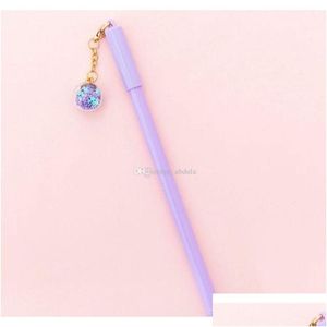 Gel Pens Wholesale Cute Creative Student Stationery Coppia Pennone FAIRY Net Red Wind Chime Black Jllhkc Dropse Delivery Off Otjkt