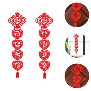 Curtain Siamese Couplet Festival Banner Porch Sign Banners Decorative Wedding Listing Front Door Outdoor Chinese Theme Non-woven Fabric