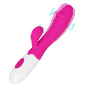 Vibrators g Spot Dildo Rabbit Vibrator for Women Dual Vibration Silicone Waterproof Female Vagina Clitoris Anal Massager Sex Toys Shop