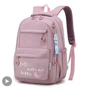 School Bags Girl School Bag Backpack Back Pack For Teenager Women Children Female Pink Schoolbag Primary High Bagpack Class Teens Child Kids 230822