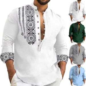 Men's Casual Shirts Shirt Long Sleeved Lapel Trend Half Cardigan Thin Christmas Romper Men For Large Type B