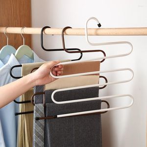 Hangers 5 Layers S-shaped Pants Organizer Hanger Saves Space Trousers Rack Magic Clothing Closet Storage Creative Coat