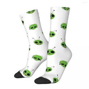 Men's Socks Funny Crazy Sock For Men Cute Hip Hop Harajuku Alien Seamless Pattern Printed Boys Crew Casual Gift