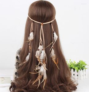Klipy do włosów Paspty na głowę nakrycia głowy w stylu Browna pióra Dekoracja kostiumów karnawałowa biżuteria etniczna