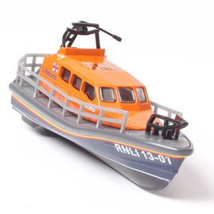 Diecast Model Car No Box 1/87 Escala Corgi Rnli Lifeboat 13-01 SAR Vessel Diecasts Veículos de brinquedo Modelo de barco Miniatura de brinquedo para coleta 230821