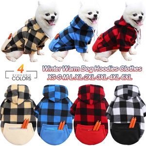Dog Apparel Winter Warm Pet Dog Clothes Soft Wool Dog Hoodies Outfit For Small Dogs Chihuahua Pug Sweater Clothing Puppy Cat Coat Jacket 230821