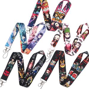 Polyester Reversible Cartoon Cell Phone Keychain Lanyard Multi-color Cells Phone Chain Accessory Camera Student Card Work ID Cards Long Loss Prevention Lanyards