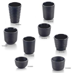 A5 Melamine Dinnerware Water Cup Restaurant Black Frost Imitation Porcelain Tableware Tea Cup Milk Tea Commercial cup300E