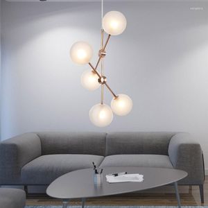 Pendant Lamps Modern Led Stone Chandelier Luminaire Industrial Lamp Kitchen Dining Bar Commercial Lighting Bedroom Room