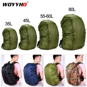 Backpacking Packs 3580L ryggsäck Regntäckning utomhus vandring klättring väska vattentät för 230821