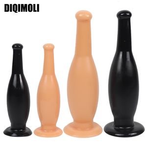 Toys anali Dildos di spina oversize con la bottiglia del vino di aspirazione di dilatatore del dilatatore del pene stimola la vagina ano sesso 230821