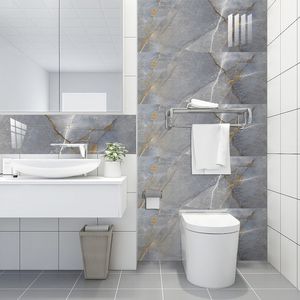 Настенные наклейки 10 % мраморные рисунки плитки наклейка кухня Backsplash Водонепроницаемый шкаф для ванной комнаты домашний декор кожура арт обои наклейки 230822