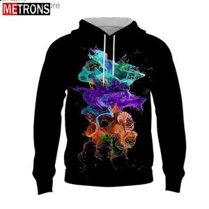 Herrtröjor tröjor mörk terror premium 3d tryckt hoodie unisex cool pullover grafisk tröja mäns vår och höst ny långärmad topp q230822