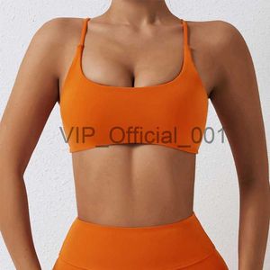 Women Bra Beauty Back Sports Tops Cross Bras Brushing Nude Yoga Suit Running Fitness Bra Quick Dry Yoga Vest x0822