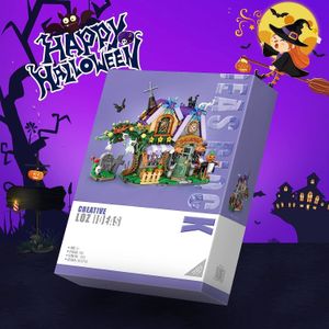 Diecast Model 1134 1233 1249 Loz Mini Building Building Boys Toys Halloween Haunted House Girls Holiday Gift Dift Kit 230821