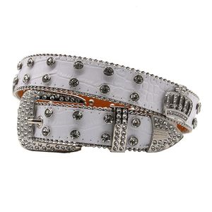 Rhinestone Belt kvinnors inlagda strass krona smycken hiphop punk stil mode hundra torn jeans