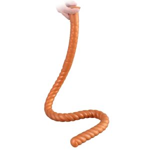 Anal Toys 80CM Long Liquid Silicone Plug Dildos Stimulate Anus and Vagina Soft Dilator Sex Flexible Butt 230821
