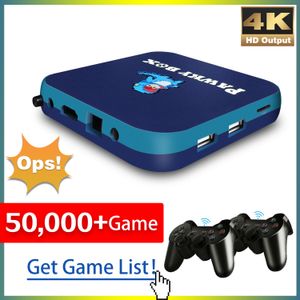 Pawky Box Game Console für PS1/DC/NAOMI 50000+ Spiele Superkonsole WiFi Mini TV Kid Retro 4K Video Game Player