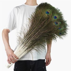 Other Hand Tools Wholesale Natural Peacock Feathers DIY Table Centerpieces Peacocks Sword Plume Wedding Party Decoration Carnival Accessories 230821