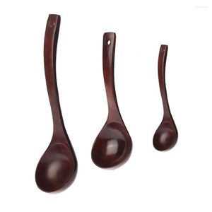 Spoons Spoon Sturdy Natural Wood Long Handle Scoop For Cooking Casseroles Kitchen Accessories