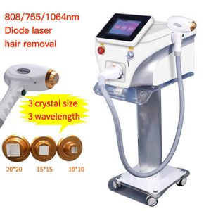 Nouvelle technologie 808 Diode Laser Épilation Machine de rajeunissement de la peau 755nm 808nm 1064nm Traitement de réduction de cheveux au laser Équipement indolore avec la meilleure qualité