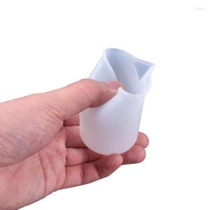 Measuring Tools 2Pcs 100ml Silicone Cups Handmade DIY Crystal Epoxy Jewelry Making Glue Resin Mixed Measure Gadgets