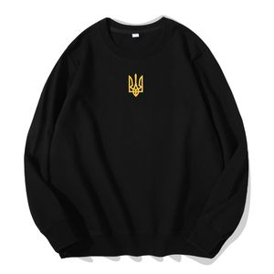 Herrtröjor tröjor ukrainska tröjor herrkläder zelensky ukraina kappa av arm hoodies manliga pullover vår crewneck sweatshirts streetwear 230822