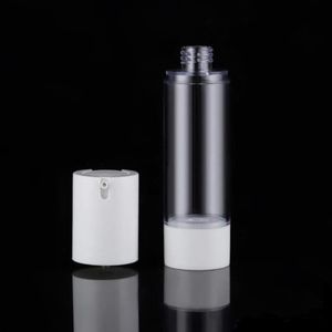 Tom Clear Airless Pump -flaskor Dispenser Vakuum Travelflaskor Refillerbar behållare för lotion, schampo NXWRU