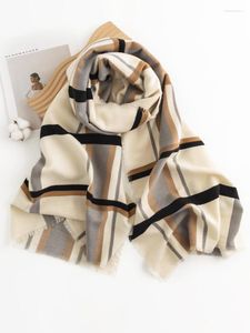 Lenços tricotados imitação de caxemira feminina lenço escalas ladra lady retro xadrez scarve pashmina mujer sujard femme wrap shawl Men