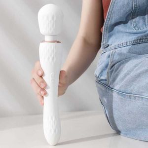 Massageador vibrador de duas cabeças para mulheres av massagem vara masturbador produtos femininos adultos loja de vibradores femininos