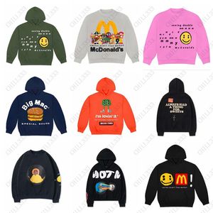 CPFM Mickey Ds McDicks Maccas Big Mac Puff Print Pullovers Hoodie Men's Hoodies Sweatshirt Crew Neck Sweatshirt Man Plus Size Vintage Sweater Thick Cotton Sweaters