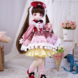 Puppen eisiges dbs 1 4 BJD Dream Fairy Doll Anime Spielzeug Maschinenbeinkollektion, einschließlich Kleidungschuhe offizielles Make -up 40 cm SD 230821