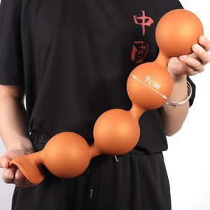 Briefs Panties 9cm Huge Anal Bedas Soft Plug Sex Toys for Men Women Butt Liquid Silicone Dilation Ball Buttplug Prostate Massage 230821