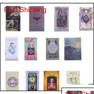 Greeting Cards Creative Tarot Oracle Guidance English Divination Fate Board Games Pr2Xi Drop Delivery Home Garden Festive Party Supp Otxqr