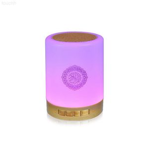 Speakers LED Lamp Wireless Quran Colorful Portable Home Adjustable Gift Speaker Touch Small Remote Control MP3 USBG230524 L230822