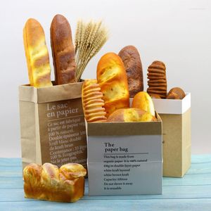Dekorativa blommor konstgjorda falska bröd matprydnad simulering po props franska baguette tårta bageri modell kök hem dekorera barn leksak