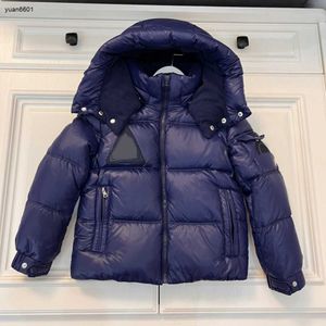 luxury designer kids Down Jackets Arm pocket decoration Baby Winter clothing Size 100-160 CM Fashion Solid Colors hooded Outwear Aug16