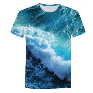 Men's T Shirts Beach Holiday Ocean Tshirt 3D Print Men Women Unisex T-Shirt Summer Oversized Casual Fashion Quick Dry Clothes Tees