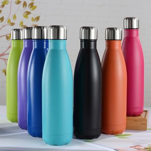 Dropship Stainless Steel 500ml Thermos Water Bottles Cups Gift Customized Business Advertising Cup Fashion Coke Bottle 304274t