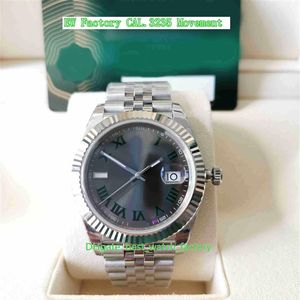 EW Factory Mens Watch Super Quality 41 mm 126334 Prezydent Wimbledon Sapphire Luminova Watches 904L Stal Cal 3235 MOMANI2347